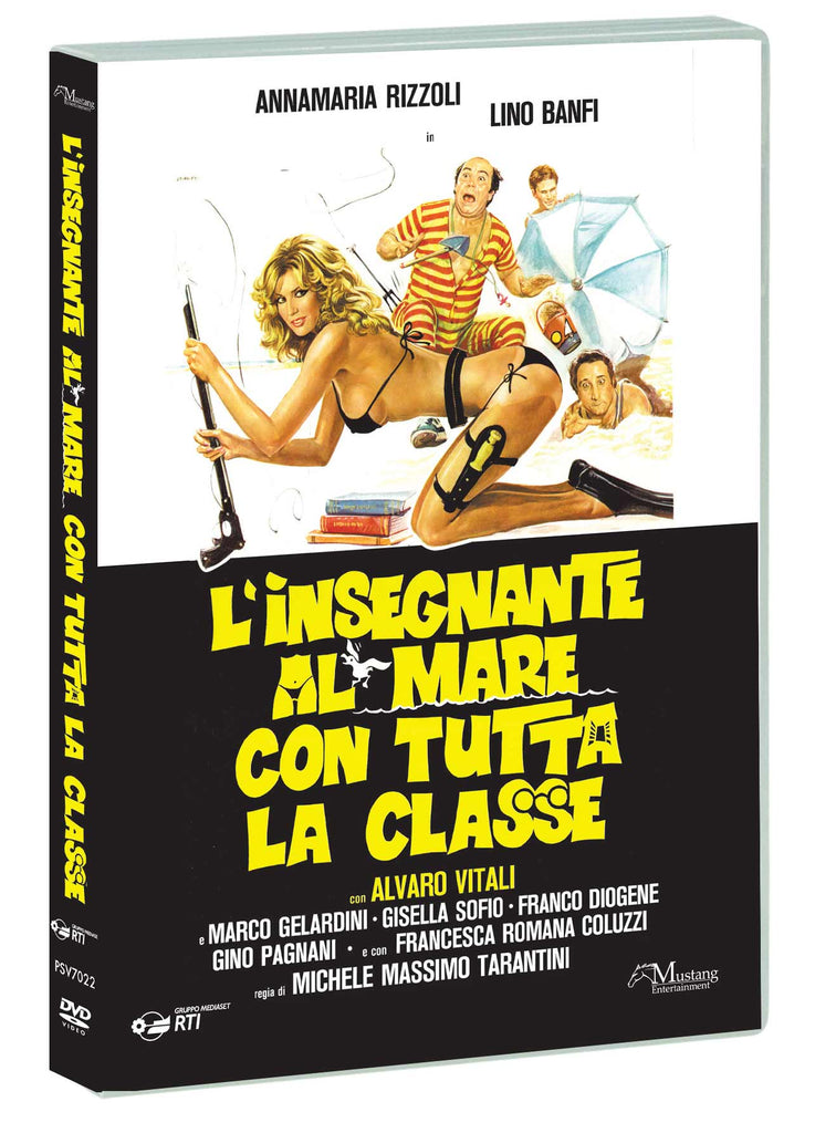 L'insegnante al mare con tutta la classe